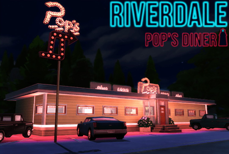 Riverdale Pop’s Diner CC for The Sims 4