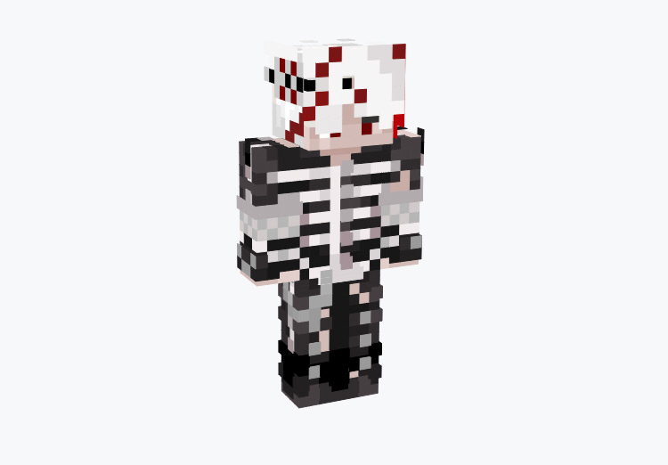 Emo skeleten outfit for boy / Minecraft Skin