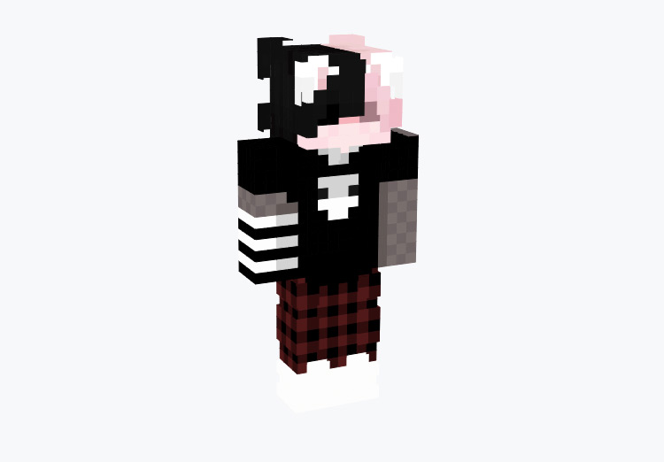 Emo-themed character in pajamas / Minecraft Skin