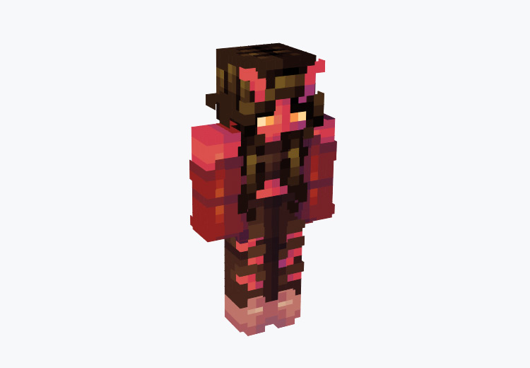 demon girl in 2023  Minecraft skins cute, Minecraft girl skins, Minecraft  skins female