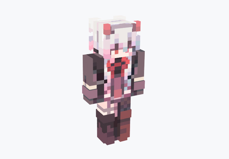 Cute Devil Girl With Horns / Minecraft Skin