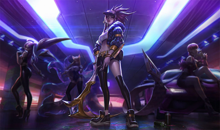 K/DA Akali Splash Art / LoL