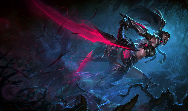 Headhunter Akali Splash Art / LoL