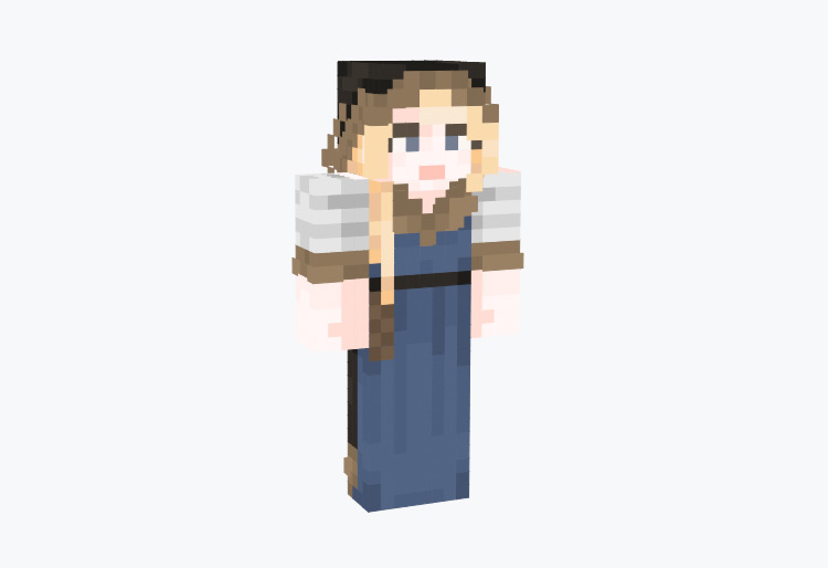 Northerner Blonde Girl Viking Character / Minecraft Skin