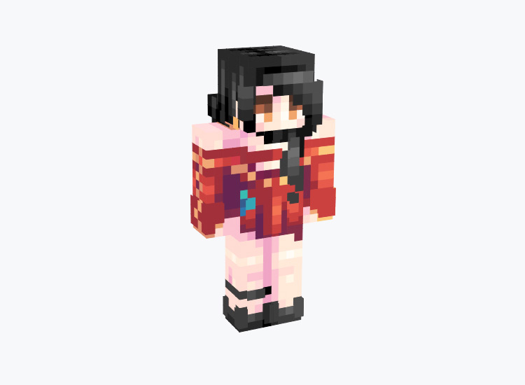 Cinder Fall RWBY Red Outfit / Minecraft Skin