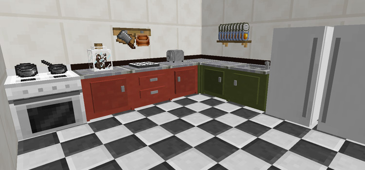 Kitchen Design from Cooking for Blockheads MC Mod