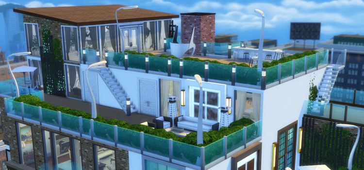 Penthouse Lot/TS4 inspirovaný Waldorf Astoria