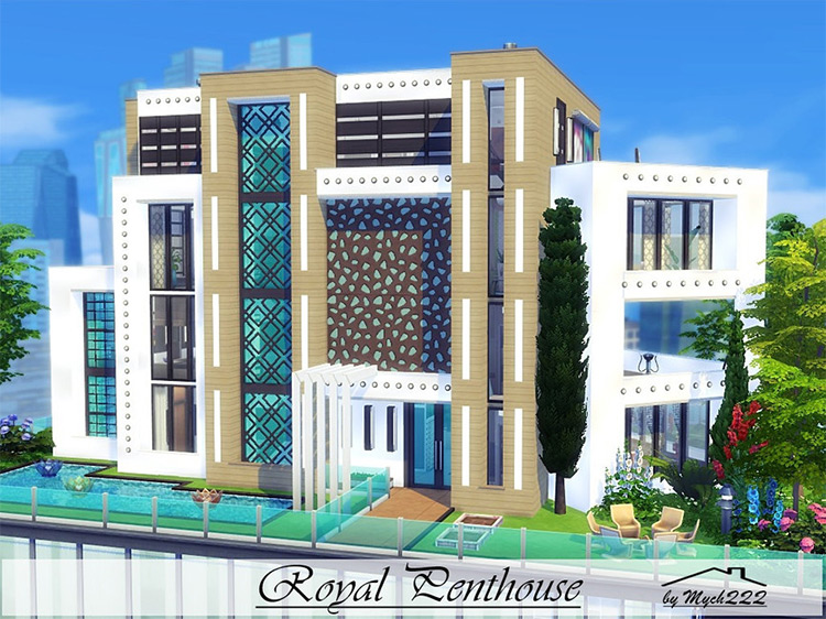 Royal Penthouse Lot for The Sims 4