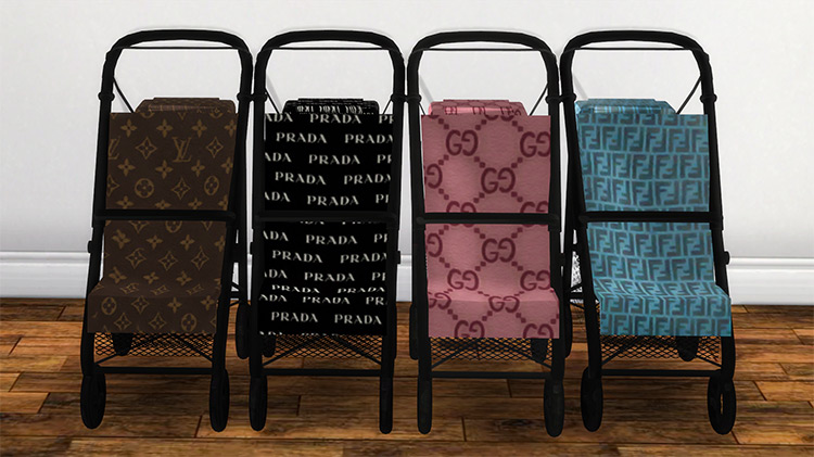 Designer Strollers Set / Sims 4 CC