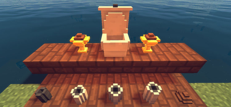Minecraft Golden Toilet Poop Mod Preview