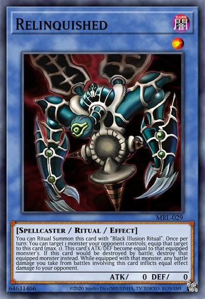 Relinquished YGO Card