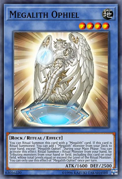 Megalith Ophiel Yu-Gi-Oh Card
