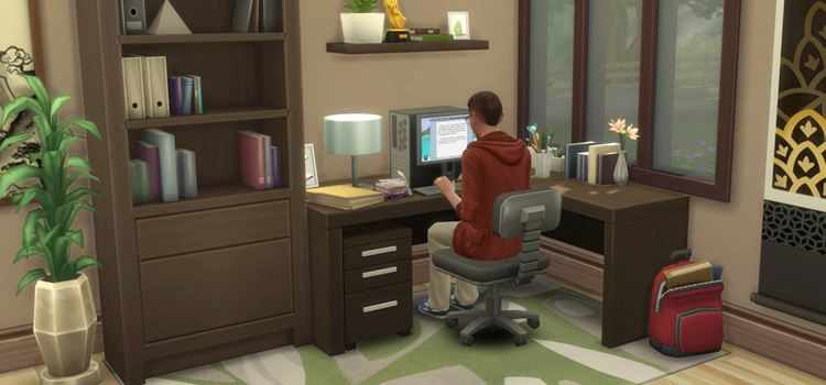 sims 4 school desk cc