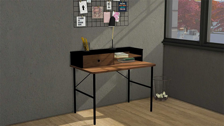 sims 4 the new in town desk cc