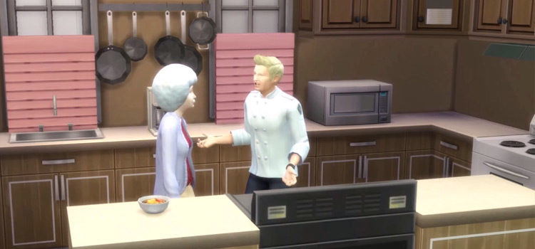 Gordon Ramsey Chef Character in The Sims 4