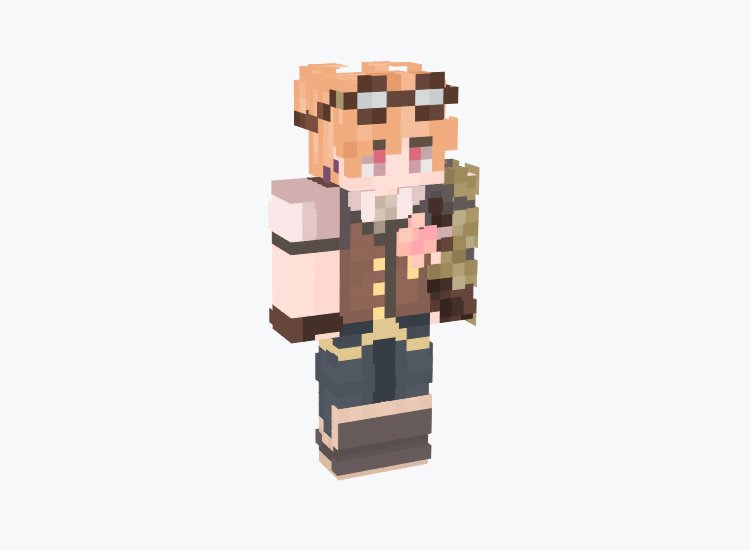 steampunk kawaii minecraft dowload skin