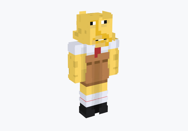 The Weirdest Minecraft Skins Out There All Free FandomSpot   05 Homer Squarepants Skin Minecraft 