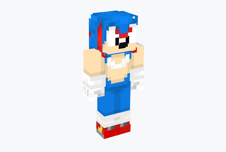 Sonic the Hedgehog Minecraft Skin