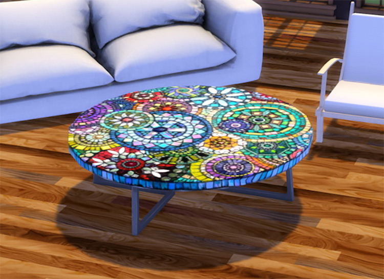 Sims 4 Circular   Round Table CC  All Free    FandomSpot - 29