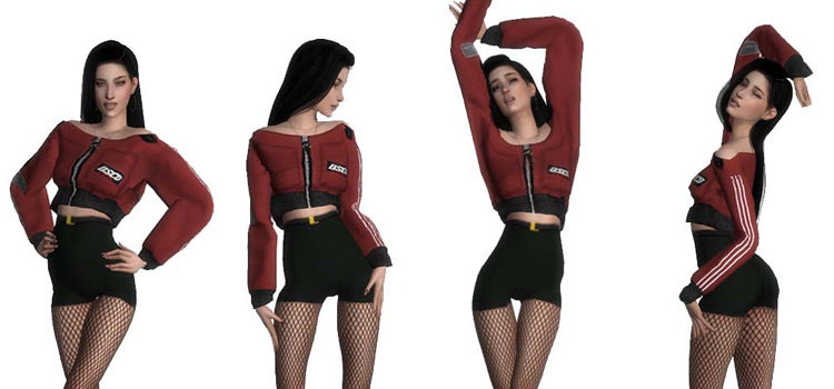 Female Modeling Poses Preview for The Sims 4