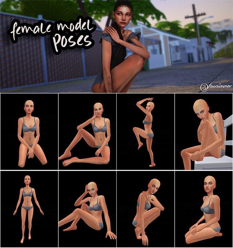 Female Model Poses Set / TS4