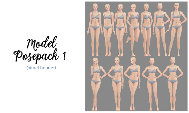 TS4 Model Posepack Preview (Females)