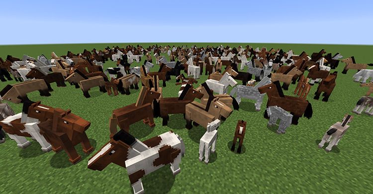 Realistic Horse Genetics mod for Minecraft