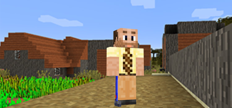 Yellow Shirt Dad with Tie / Minecraft Skin Preview