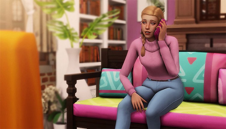 Sims 4 Texting   Phone Pose Packs  All Free    FandomSpot - 79