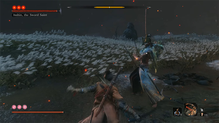 Sword Saint Isshin in Sekiro: Shadows Die Twice game