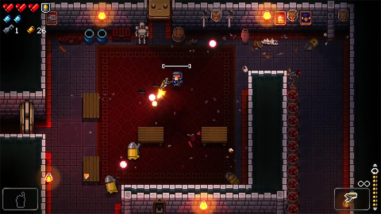 Enter the Gungeon Marine Sidearm gameplay screenshot