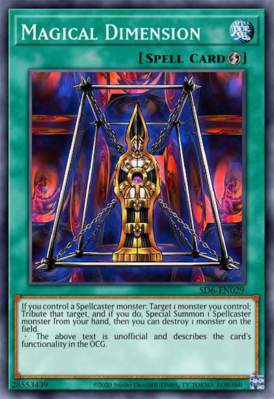 Magical Dimension Yu-Gi-Oh Card