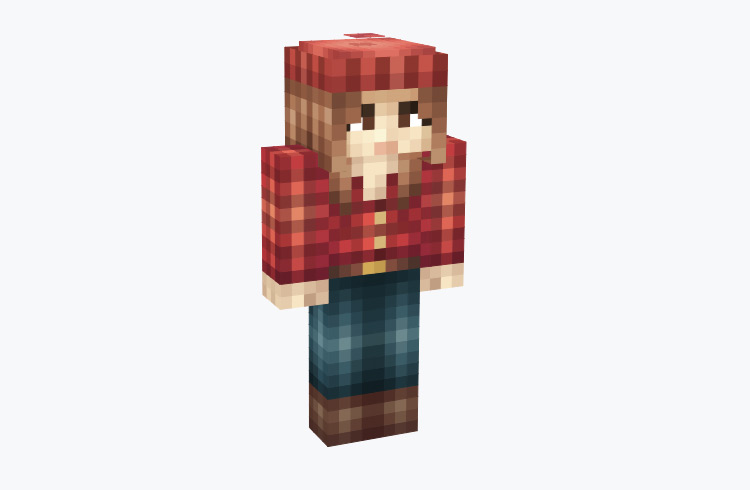 Lumberjack Girl Gradient / Minecraft Skin