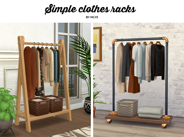 مادة مضافة غير منصف مؤدب الفندق ضابط تجربة Sims 4 Hanging Clothes