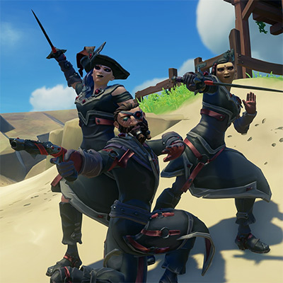 Dark Adventurers Set in Sea of Thieves