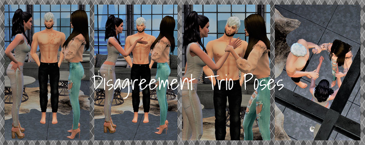 Disagreement Trio Pose by The Sense 4 / TS4