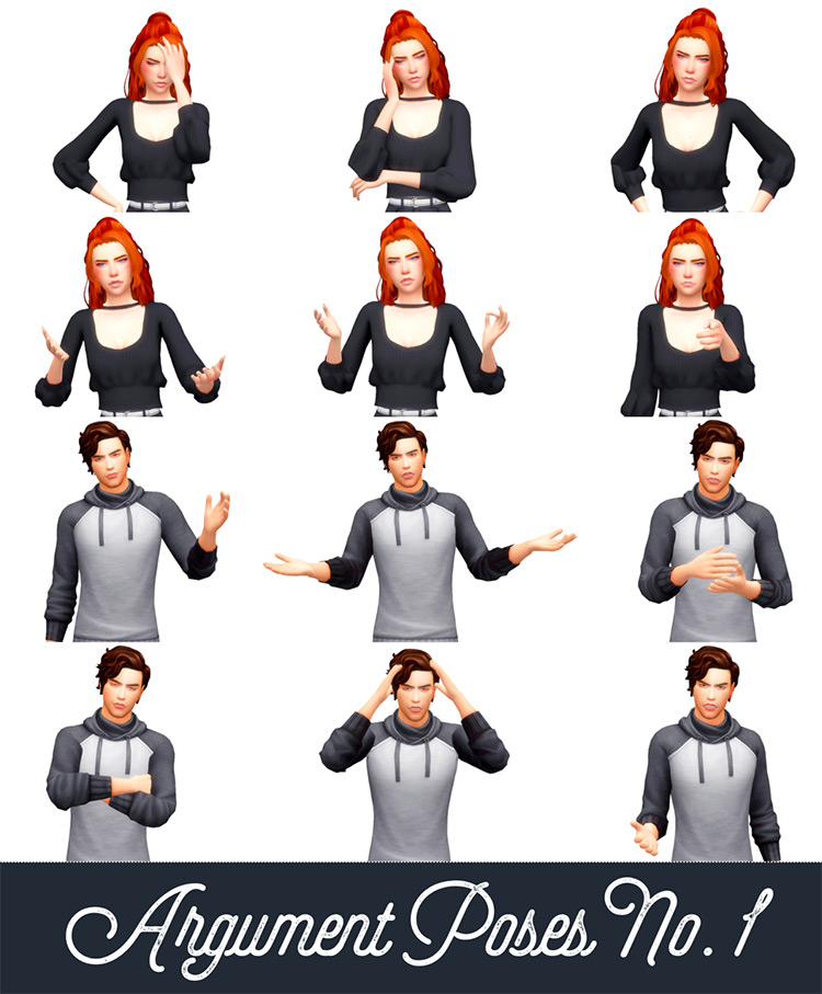 pose pack mod sims 4