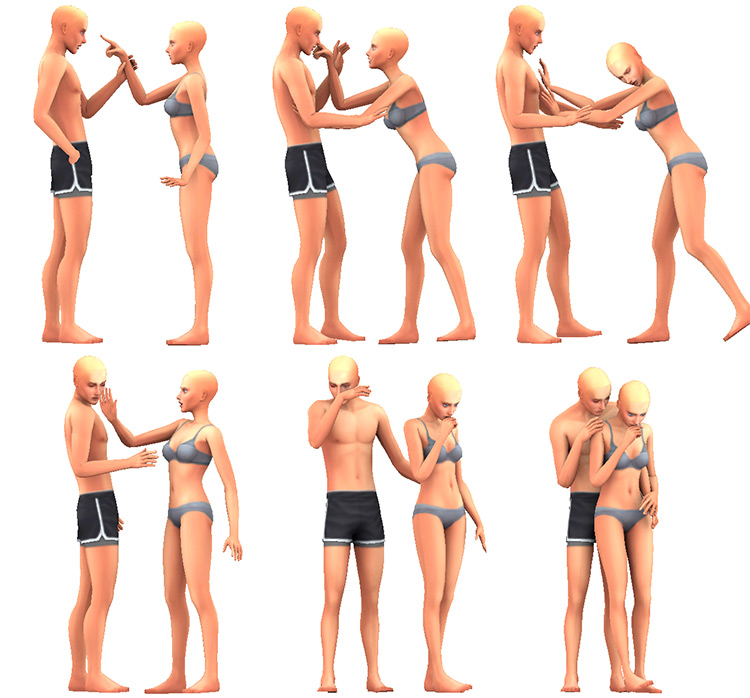 Couple Poses #12 for The Sims 4