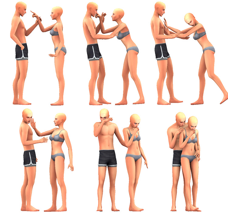 Sims 4 Fighting   Arguing Pose Packs  All Free    FandomSpot - 51