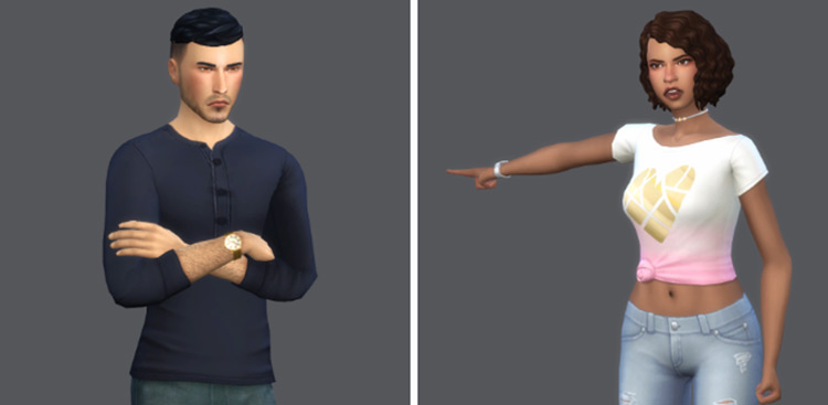 You’re Home Late! Arguing Poses / TS4