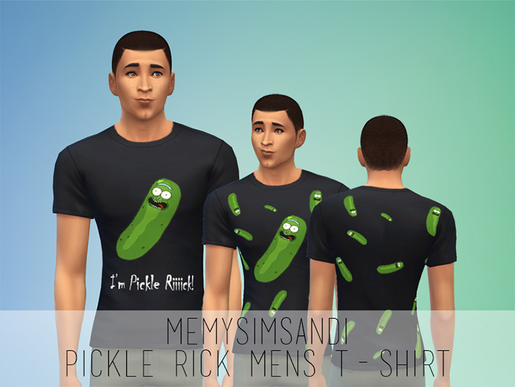 Sims 4 CC / Pickle Rick T-Shirt