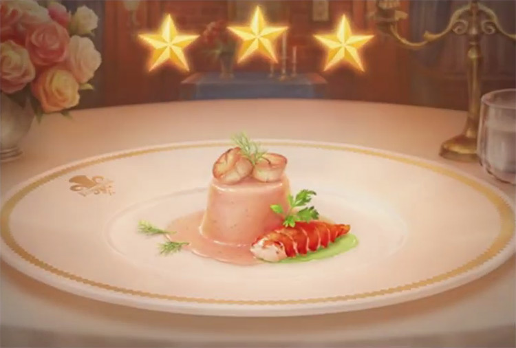 Kingdom Hearts 3 Lobster Mousse Dish