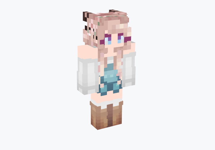 Farm Girl with Cute Aesthetic / Minecraft Skin