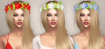 Flower Circlet Headbands CC for The Sims 4
