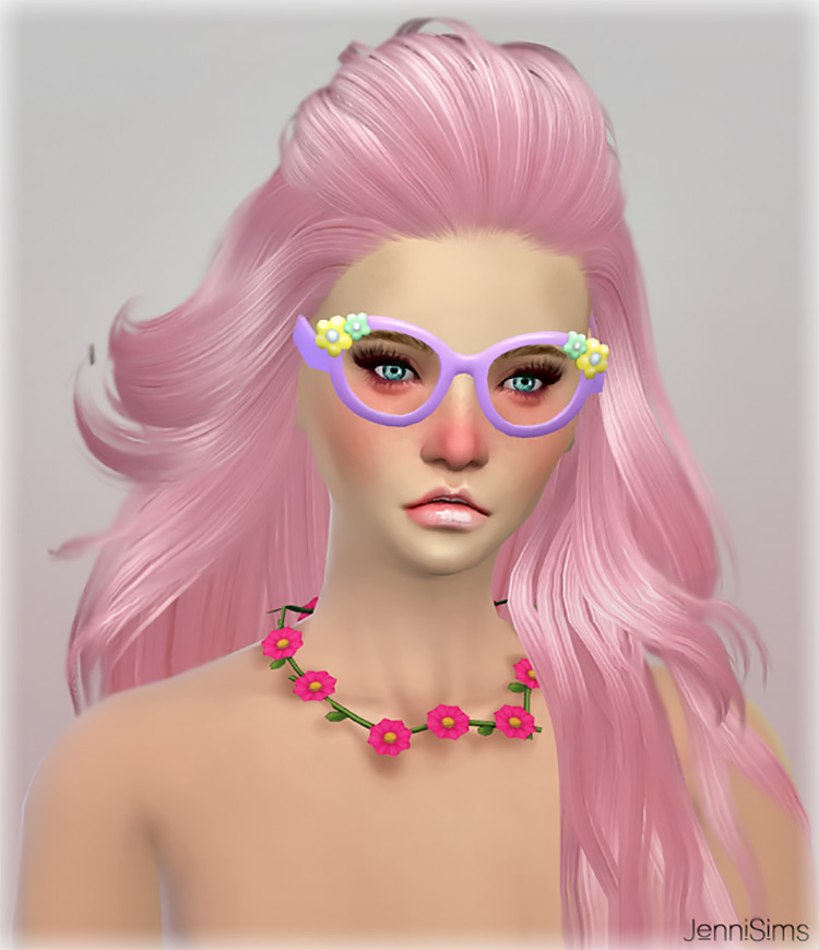 Flowery Sunglasses CC for The Sims 4
