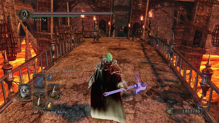 Dark Souls 2 Mastodon Halberd gameplay screenshot