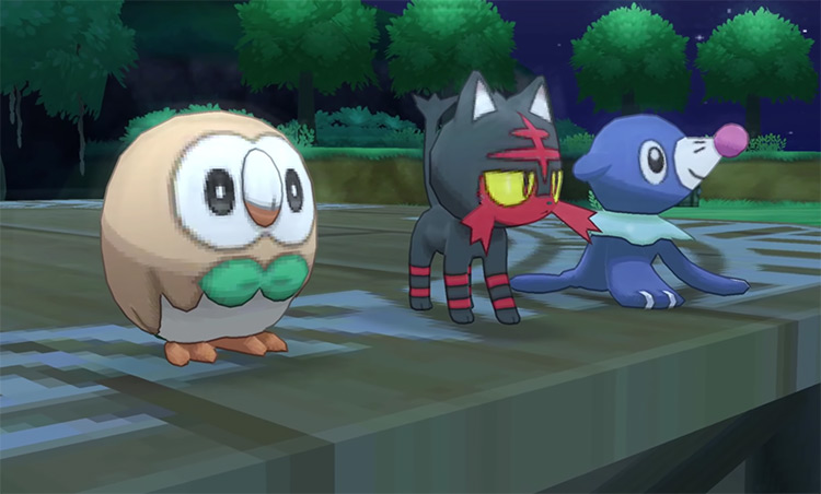 Pokemon Sun and Moon Starter Options Screenshot