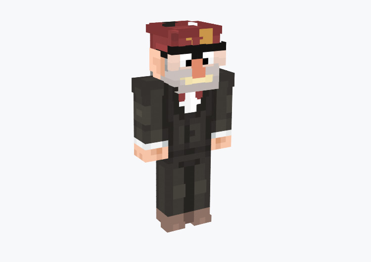 Grunkle Stanley Pines from Gravity Falls / Minecraft Skin