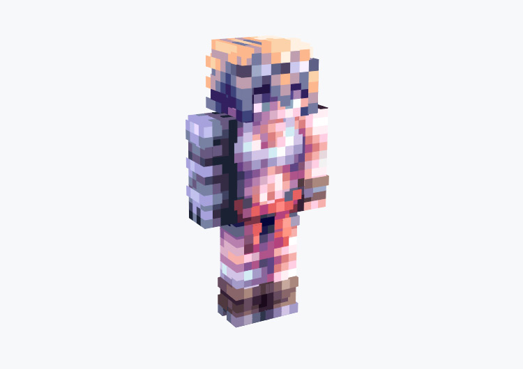 Colorful Greasy Mechanic Character / Minecraft Skin