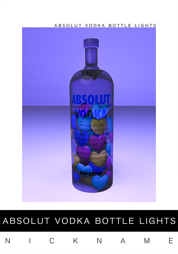 Absolut Vodka Bottle Lights / TS4 CC